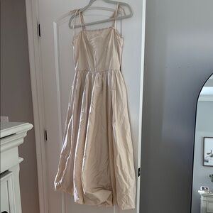 Elegant Cream Maxi Dress